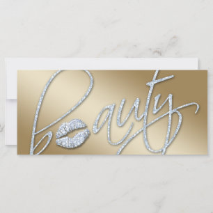 Carte Certificat de beauté Maquillage Artiste Parties sc