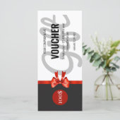 Carte Certificat de bon cadeau (Debout devant)