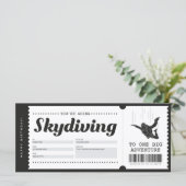 Carte Certificat de bon cadeau Skydiving (Debout devant)
