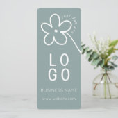 CARTE CERTIFICAT DE CADEAU DE LOGO DE LA SAGE DE FLEURS  (Debout devant)