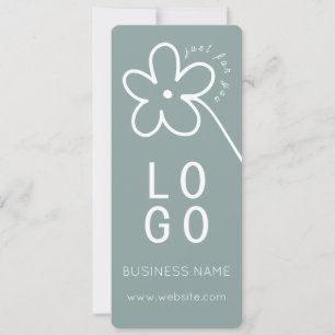 CARTE CERTIFICAT DE CADEAU DE LOGO DE LA SAGE DE FLEURS