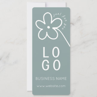 CARTE CERTIFICAT DE CADEAU DE LOGO DE LA SAGE DE FLEURS