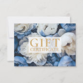 Carte CERTIFICAT DE CONTRÔLE D'ENTREPRISE | Floral | (Devant)