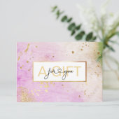 Carte CERTIFICAT DE GESTION DU POISON | Watercolour (Debout devant)