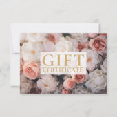 Carte CERTIFICAT DE GESTION | | Floral | (Devant)