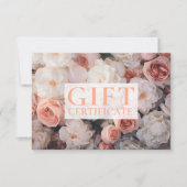 Carte CERTIFICAT DE GESTION | | Floral | (Devant)