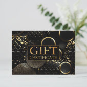 Carte CERTIFICAT DE GESTION | | Floral | (Debout devant)