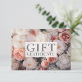 Carte CERTIFICAT DE GESTION | | Floral | (Debout devant)