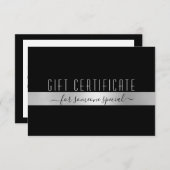 CARTE CERTIFICAT DE GESTION MODERNE (Devant / Derrière)