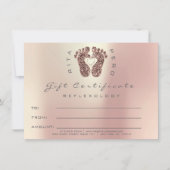 Carte Certificat de réflexologie de massage thérapeutiqu (Devant)