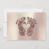 Carte Certificat de Réflexologie Or Rose pieds Cuivre ca (Dos)