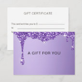 Carte CERTIFICAT DE SOCIÉTÉ COMMERCIALE| pour| moderne (Devant / Derrière)