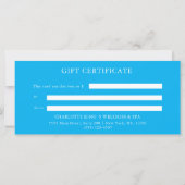 CARTE CERTIFICAT D'ENTITÉ D'AFFAIRES (Dos)