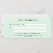 CARTE CERTIFICAT D'ENTITÉ D'AFFAIRES (Dos)