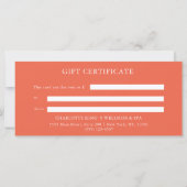 CARTE CERTIFICAT D'ENTITÉ D'AFFAIRES (Dos)