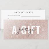 CARTE CERTIFICAT D'ENTITÉ D'AFFAIRES ROSEGOLD PARTIES SC (Devant / Derrière)