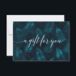 CARTE CERTIFICAT D'ENTREPRISE BOTANIQUE<br><div class="desc">Immergez vos clients dans l'allure apaisante de la nature avec cet élégant certificat cadeau modifiable à thème botanique. Doté d'un arrière - plan turquoise luxuriant orné de feuilles de fougères détaillés, ce design rayonne sur la tranquillité et le raffinement, parfait pour les entreprises dans les secteurs du bien-être, de la...</div>