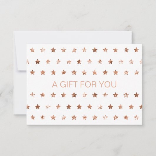 Carte CERTIFICAT D'ENTREPRISE Glitter Stars (Devant)