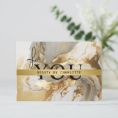 Carte CERTIFICAT D'ENTREPRISE | Pour vous | Marbre or (Debout devant)