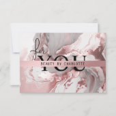 Carte CERTIFICAT D'ENTREPRISE | Pour vous | Marbre rose- (Devant)