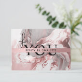 Carte CERTIFICAT D'ENTREPRISE | Pour vous | Marbre rose- (Debout devant)