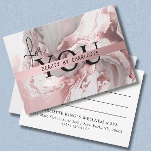 Carte CERTIFICAT D'ENTREPRISE   Pour vous   Marbre rose-