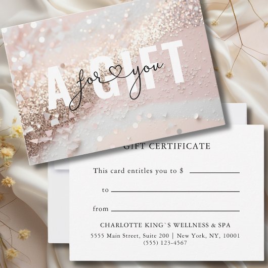 CARTE CERTIFICAT D'OCCASION | PARTIES SCINTILLANT