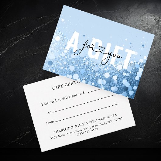 CARTE CERTIFICAT D'OCCASION | PARTIES SCINTILLANT