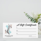 Carte Certificats-Cadeaux Chiropratique (Debout devant)