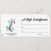 Carte Certificats-Cadeaux Chiropratique (Devant / Derrière)