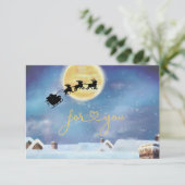 Carte Certificats cadeaux d'affaires de Noël (Debout devant)