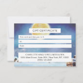 Carte Certificats cadeaux d'affaires de Noël (Dos)