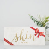 Carte Certificats cadeaux d'affaires Spa de salon de soi (Debout devant)