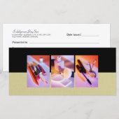 Carte Certificats cadeaux de beauté ou d'esthétique (Devant / Derrière)