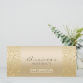 Carte Certificats cadeaux de luxe Empreinte de léopard S (Debout devant)