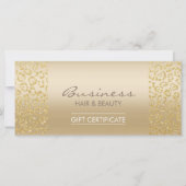 Carte Certificats cadeaux de luxe Empreinte de léopard S (Devant)