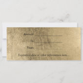 Carte Certificats cadeaux de salon Lips Gold Moderne (Dos)