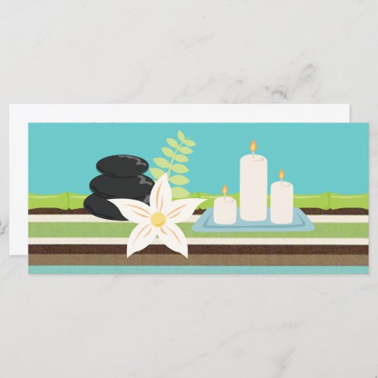 Carte Certificats cadeaux de Spa ou de salon (Devant / Derrière)