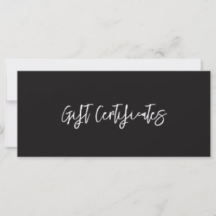 Carte Certificats Cadeaux d'Entreprise d'Artiste Maquill