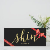 Carte Certificats-cadeaux Esthéticiens Spas de salon de  (Debout devant)