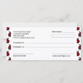Carte Certificats cadeaux Ladybug Boutique Style (Dos)