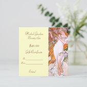 Carte Certificats cadeaux Spa de beauté (Debout devant)