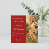 Carte Certificats cadeaux Spa de beauté (Debout devant)