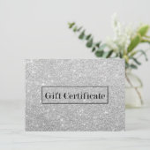 Carte Certificats cadeaux Spa de salon Parties scintilla (Debout devant)