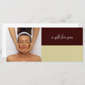 Carte Certificats-cadeaux Spas de jour (Devant / Derrière)