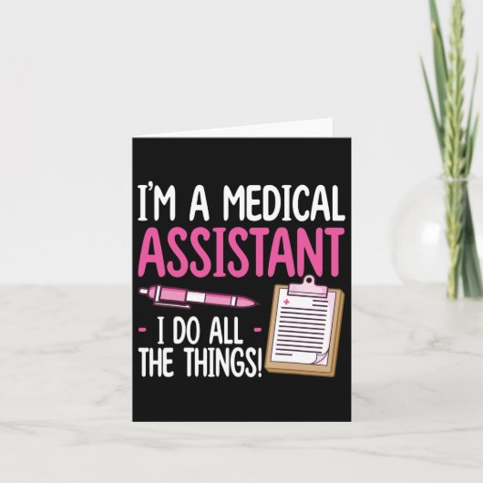 Carte Certifié Médicale Design Istant Femmes Infirmière  (Devant)