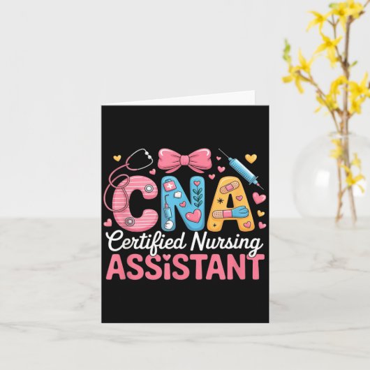 Carte Certified Nursing Istant Nurse Aide Nurse Istant C (Fleur jaune)