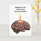 Carte Cerveau à la chandelle (Fleur jaune)