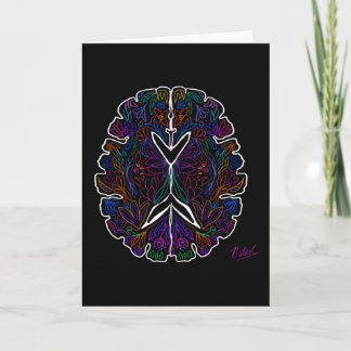 Carte cerveau de conception florale