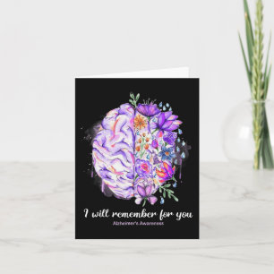 Carte Cerveau fleur sauvage Se Souvient De Vous Cerveau